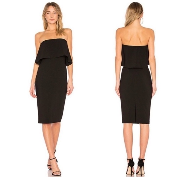 Likely Dresses & Skirts - Likely Black Driggs Strapless Midi Dress
